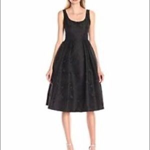 NWT Ivanka Trump black fit and flare midi dress